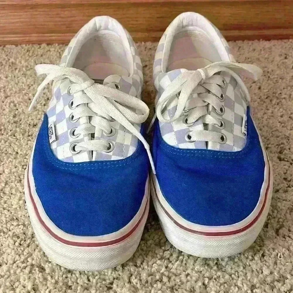 VANS Custom Design Checkerboard Laceup Men’s 6.5/Women’s 8 - Picture 2 of 8